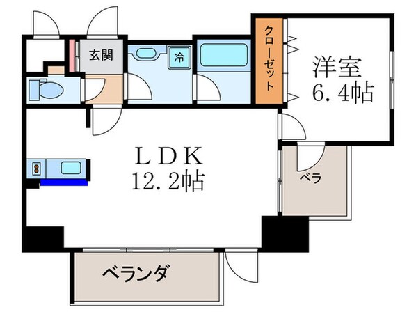 レジディア御所東の物件間取画像